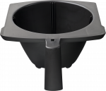 Product angle 1 - Filterpan voor Novo en Iso (zwart kunststof)